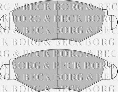 BORG & BECK bbp1762 -  Комплект тормозных колодок, дисковый тормоз